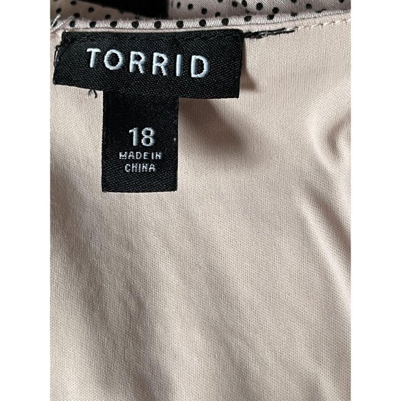 TORRID Lace Polka Dot Swing Dress 18 - Picture 2 of 6